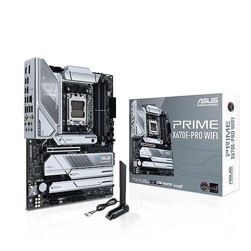ASUS PRIME X670E-PRO WIFI DDR5 6400MHZ 1XHDMI 1XDP 4XM.2 USB 3.2 ATX AM5 (AMD AM5 RYZEN 7000 SERİSİ İLE UYUMLU)
