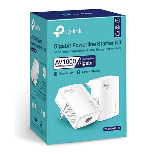 TP-LINK TL-PA7017 KIT AV1000 GIGABIT POWERLINE GENISLETICI