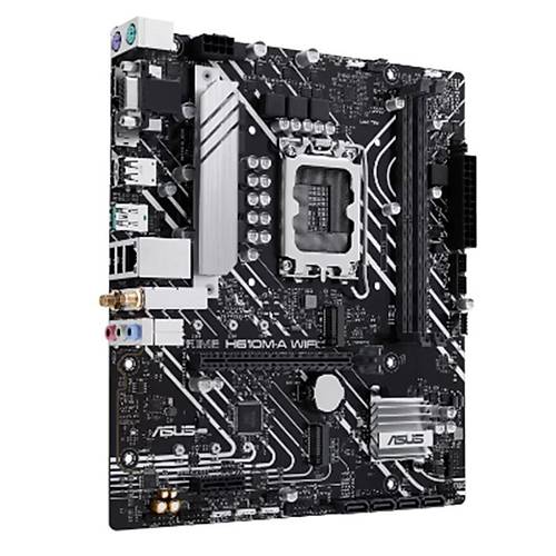 ASUS PRIME H610M-A WIFI DDR5 5600MHZ 1XVGA 1XHDMI 1XDP 2XM.2 USB 3.2 MATX 1700P (12. /13. VE 14. NESL LEMC UYUMLU)