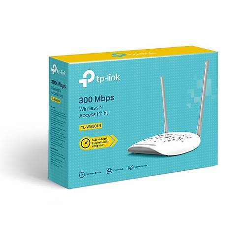 TP-LINK TL-WA801N 300MBPS WIRELESS N ACCESS POINT 1 PORT 10/100MBPS 2 X SABT OK YNL ANTEN