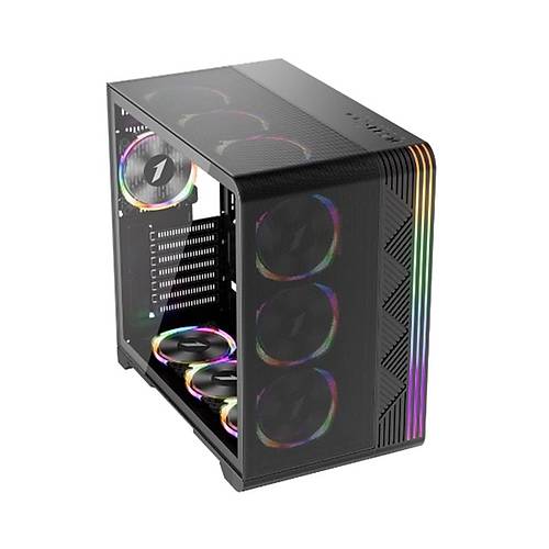 1ST PLAYER VT7 SYAH 850W 80+ SILVER ATX 3.1 ARGB 4X12CM FAN TEMPERL CAM USB 3.0 ATX KASA