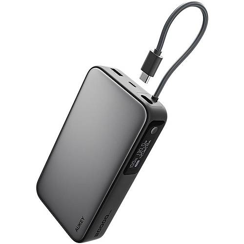 AUKEY PB-Y48-GY 100W 20000 MAH PD DAHL TYPE-C KABLOLU POWERBANK