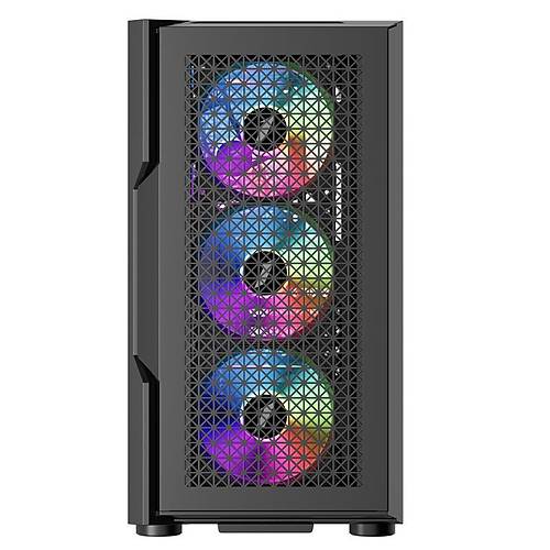 1ST PLAYER TRILOBITE T7 SYAH 750W 80+ ARGB 4X12CM FAN TEMPERL CAM MESH USB 3.0 ATX KASA