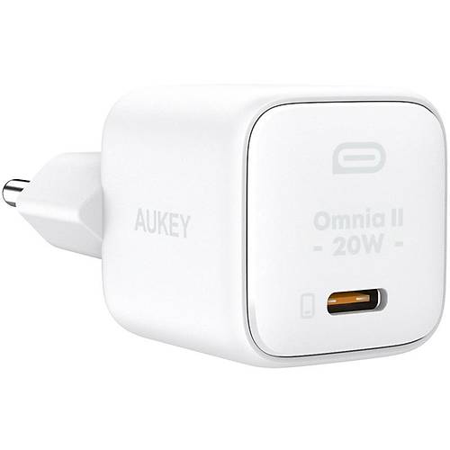 AUKEY PA-B1T-WH 20W OMNA II MN GAN PD QC 3.0 TYPE C HIZLI ARJ ADAPTR