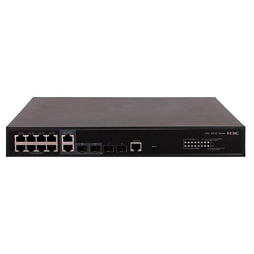 H3C 9801A1NC LC-5130S-12TP-HPWR-EI-GL 8 PORT GIGABIT + 2XRJ45/2XSFP COMBO L2+ YNETLEBLR 125W POE SWITCH