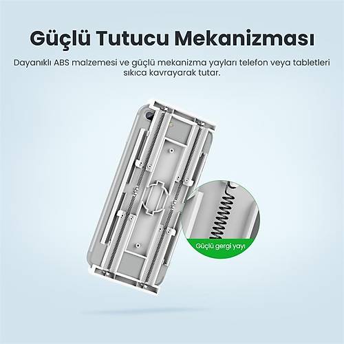 UGREEN FLEXIBLE ESNEK YATAK MASA TELEFON TUTUCU SYAH 80906