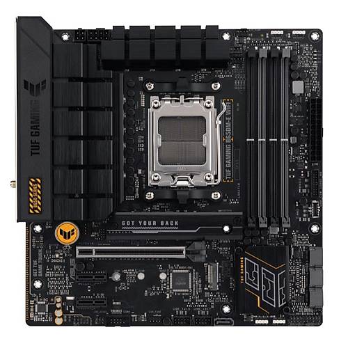 ASUS TUF GAMING B650M-E WIFI DDR5 6400MHZ 1XHDMI 2XDP 2XM.2 USB 3.2 MATX AM5 ( AMD AM5 7000 SERS LEMC LE UYUMLU)