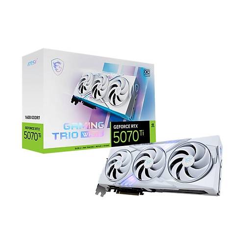 MSI GEFORCE RTX5070TI 16G GAMING TRIO OC WHITE 16GB GDDR7 256BIT 1XHDMI 3XDP EKRAN KARTI