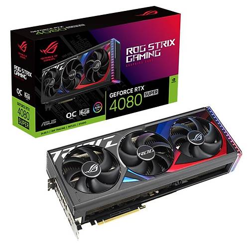 ASUS GEFORCE ROG-STRIX-RTX4080S-O16G SUPER OC 16GB GDDR6X 256BIT 2XHDMI 3XDP EKRAN KARTI