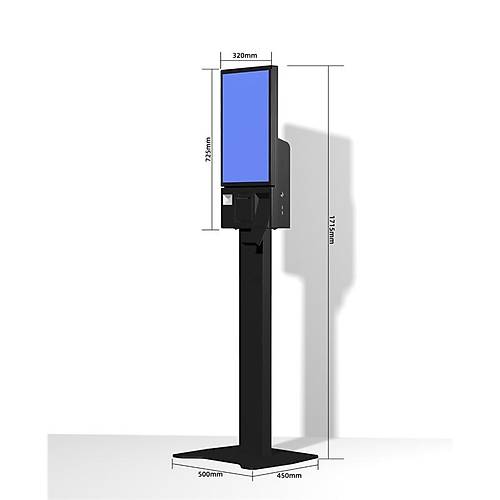 TIWOX K-2150B 21.5" I7 5.NESL 256GB SSD 16GB RAM WIFI 80MM F YAZICI 2D OKUYUCU FHD DOKUNMATK KIOSK AYAKLI SYAH