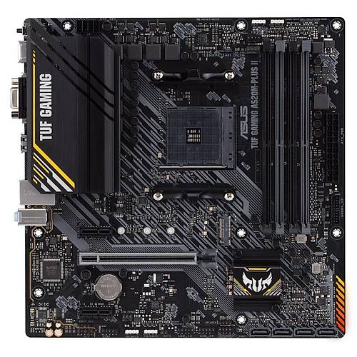 ASUS TUF GAMING A520M-PLUS II DDR4 4800MHZ 1XVGA 1XHDMI 1XDP 1XM.2 USB 3.2 MATX AM4(AMD 5000/4000G/3000 SER LE UYUMLU)