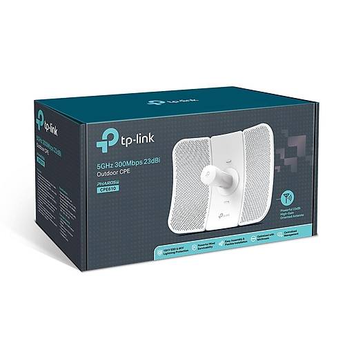 TP-LINK CPE610 5GHZ 300MBPS 23DBI 30KM PTP/PTMP DI ORTAM ACCESS POINT