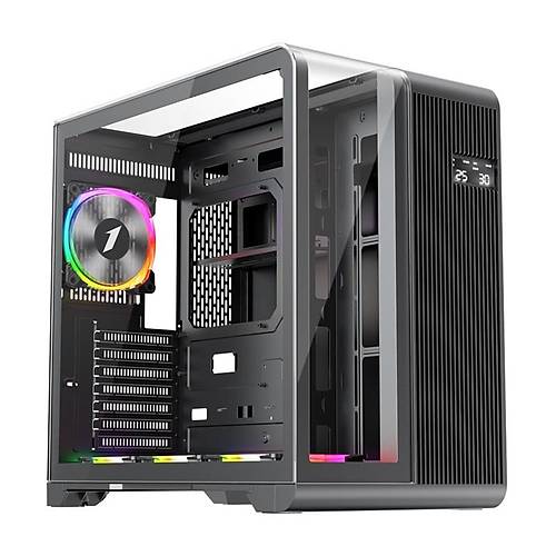 1ST PLAYER RT7 SYAH DIGITAL 850W 80+ GOLD FULL MODLER 4X12CM ARGB 3 TARAFLI TEMPERL CAM USB 3.0 - TYPE C ATX KASA