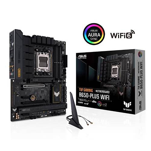 ASUS TUF GAMING B650-PLUS WIFI DDR5 6400MHZ 1XHDMI 1XDP 3XM.2 USB 3.2 ATX AM5 (AMD AM5 7000 SERS LE UYUMLU )