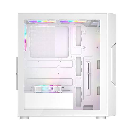 1ST PLAYER TRILOBITE T7 BEYAZ 650W 80+ ARGB 4X12CM FAN TEMPERL CAM MESH USB 3.0 ATX KASA