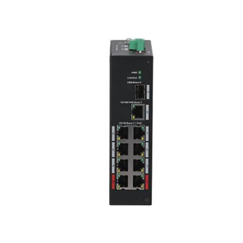 DAHUA PFS3110-8ET-96-V2 8 PORT 10/100 + 1XGB RJ45/SFP 96W POE ENDSTRYEL SWITCH