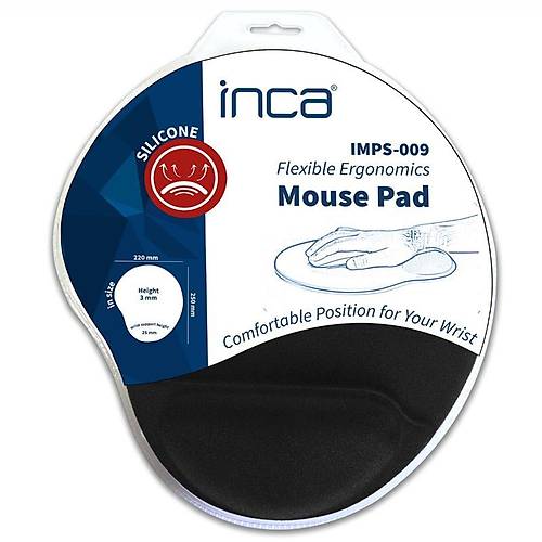 INCA IMPS-009BILEK DESTEKLI SILIKON MOUSE PAD