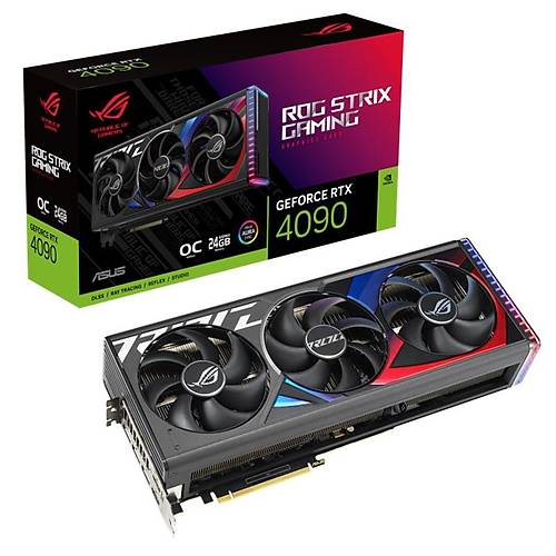 ASUS GEFORCE ROG-STRIX-RTX4090-O24G-GAMING SUPER OC 24GB GDDR6X 384BIT 2XHDMI 3XDP EKRAN KARTI