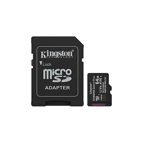 64 GB KINGSTON CANVAS SELECT PLUS MICRO SD CARD CL10 SDCS3/64GB