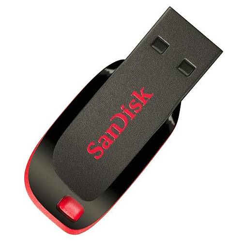 16 GB SANDISK CRUZER BLADE BLACK USB BELLEK 2.0 SDCZ50-016G-B35