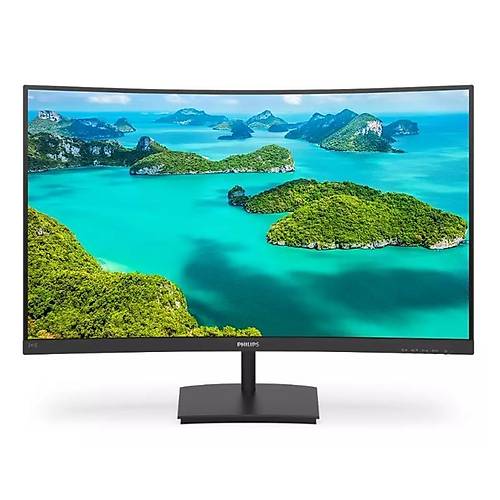 23.6 PHILIPS 241E1SCA/00 4MS 75MHZ 1XVGA 1XHDMI FHD 1920X1080 HOPARLR FREESYNC FLICKER-FREE CURVED VESA SYAH