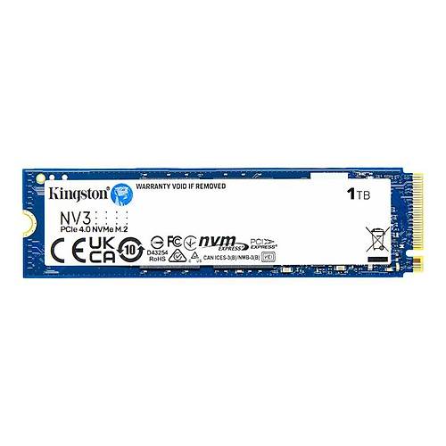 1 TB KINGSTON NV3 M.2 NVME PCIE GEN4 6000/4000MBS SNV3S/1000G