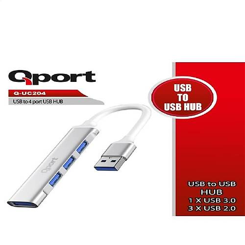 QPORT Q-UC204 USB TO 4 PORT USB OKLAYICI