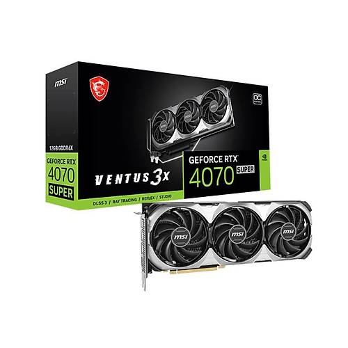 MSI GEFORCE RTX4070 SUPER 12G VENTUS 3X OC 12GB GDDR6X 1XHDMI 3XDP EKRAN KARTI