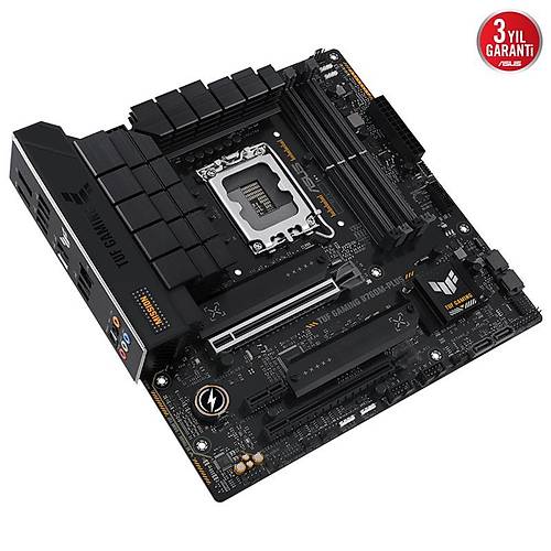 ASUS TUF GAMING B760M-PLUS DDR5 7200MHZ 1XHDMI 1XDP 2XM.2 MATX 1700P (12. / 13. VE 14. NESL LEMC UYUMLU)