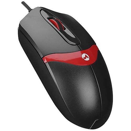 EVEREST SM-220 USB SYAH/KIRMIZI 1200DPI 3D OPTK KABLOLU MOUSE