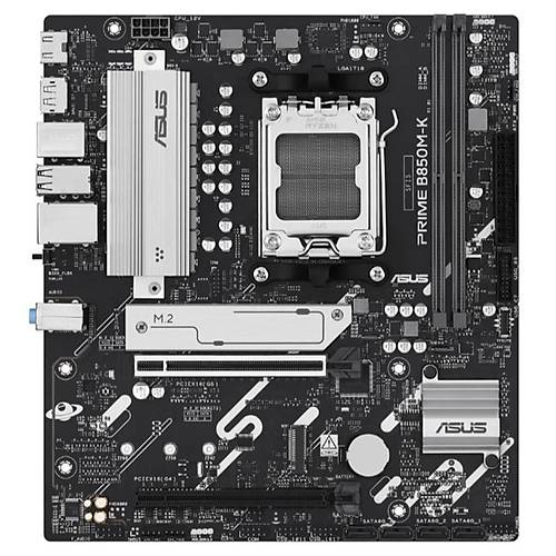 ASUS PRIME B850M-K DDR5 8400MHZ 1XHDMI 1XDP 2XM.2 USB2.0 MATX AM5(AMD AM5 9000/8000/7000 SERLER LE UYUMLU)