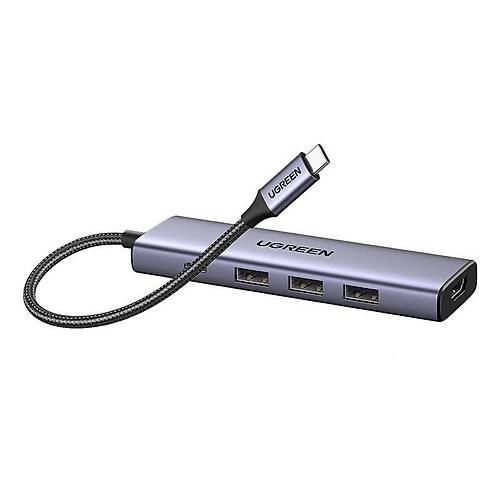 UGREEN 5IN1 USB-C 100W PD 4K HDMI HUB OKLAYICI GR 15596