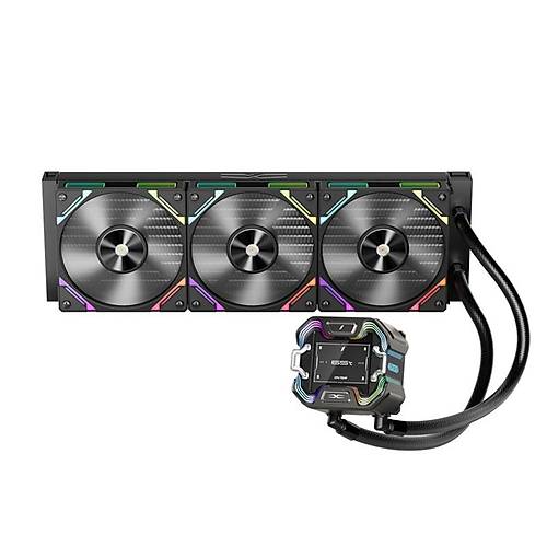 1ST PLAYER X STARSHIP 360MM SYAH ARGB IPS 2.4" DJTAL EKRANLI AM5,AM4 / LGA 1851,LGA1700 PREMIUM LEMC SIVI SOUTUCU
