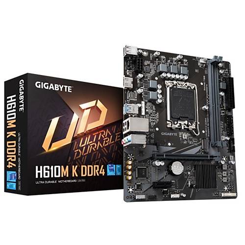 GIGABYTE H610M-K DDR4 3200MHZ 1XHDMI 1XM.2 USB 3.2 MATX 1700P (12. / 13. VE 14. NESL LEMC UYUMLU)