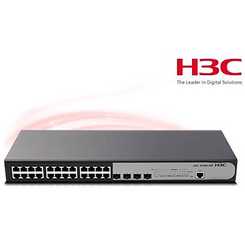 H3C 9801A1Q8 S1850-28P 24 PORT GIGABIT + 4X1GB SFP UPLINK YNETLEBLR L2 RACKMOUNT SWITCH