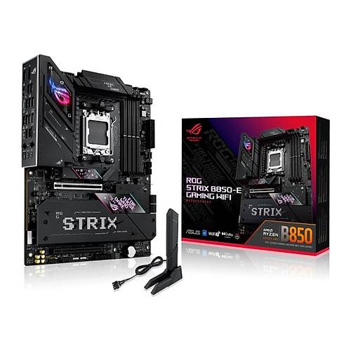 ASUS ROG STRIX B850-E GAMING WIFI DDR5 8000MT/S 1XHDMI 1XDP 1XUSB TYPE-C 5XM.2 ATX AM5 (9000/8000/7000 LEMC UYUMLU)