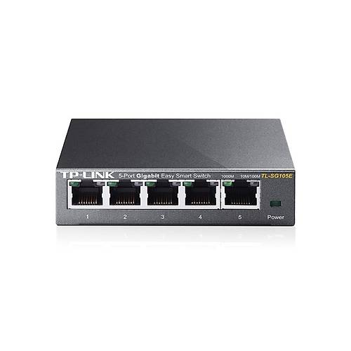 TP-LINK TL-SG105E 5 PORT GIGABIT EASY SMART YNETLEBLR METAL KASA SWITCH