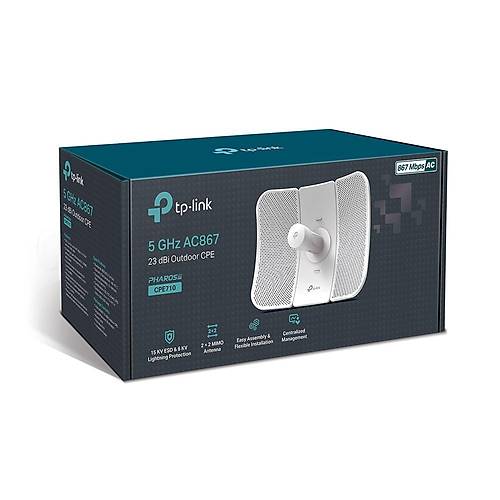 TP-LINK CPE710 5GHZ 867MBPS 23DBI 30KM PTP/PTMP DI ORTAM ACCESS POINT