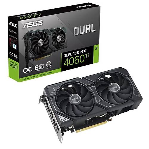 ASUS GEFORCE DUAL-RTX4060TI-O8G 8GB GDDR6 128BIT 1XHDMI 3XDP EKRAN KARTI