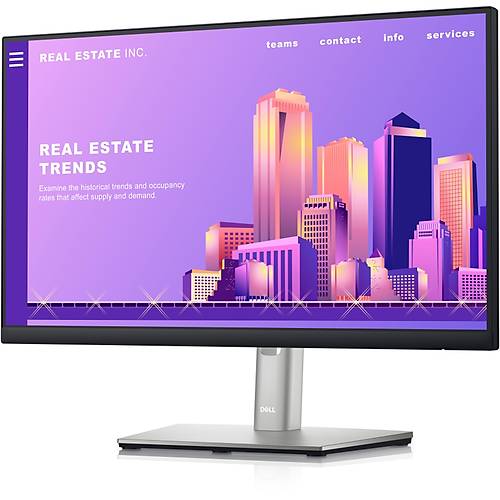 21.5 DELL P2222H FHD IPS 5MS 60HZ HDMI+VGA+DP PIVOT SIYAH LED MONITOR