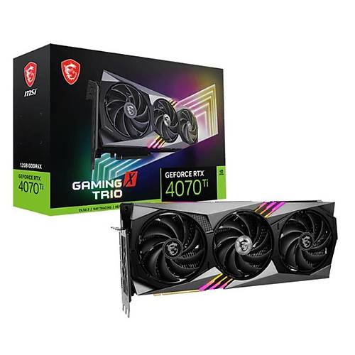 MSI GEFORCE RTX4070TI GAMING X TRIO 12G 12GB GDDR6X 192BIT 1XHDMI 3XDP EKRAN KARTI