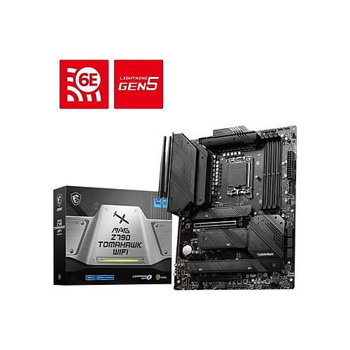 MSI MAG Z790 TOMAHAWK WIFI DDR5 7200MHZ 4XM.2 1XHDMI 1XDP USB 3.2 1700 ATX (12. / 13. VE 14. NESL LEMC UYUMLU)