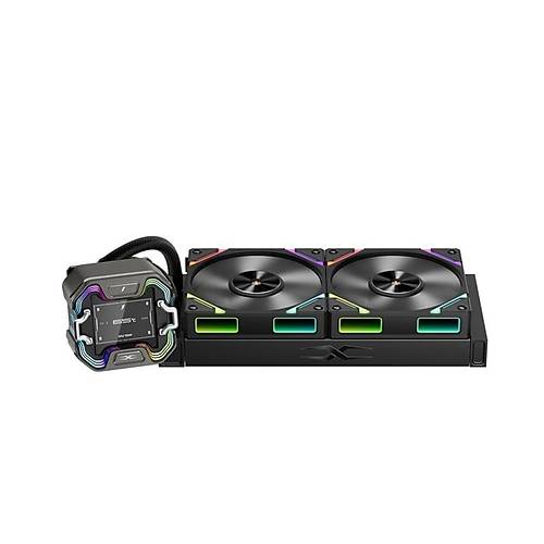 1ST PLAYER X STARSHIP 240MM SYAH ARGB IPS 2.4" DJTAL EKRANLI AM5,AM4 / LGA1851, LG 1700 PREMIUM LEMC SIVI SOUTUCU