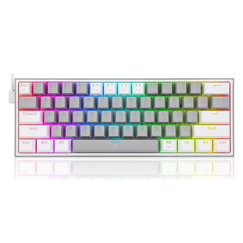 REDRAGON K617 FIZZ RGB RED SWITCH MEKANK OYUNCU KLAVYES GR/BEYAZ