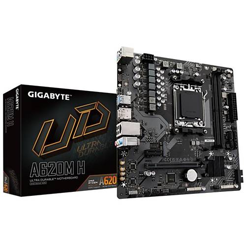 GIGABYTE A620M-H DDR5 6400MHZ 1XHDMI 1XDP 1XM.2 USB3.2 AM5 MATX (AMD 7000,8000 VE 9000 SER LEMC UYUMLU)