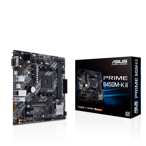 ASUS PRIME B450M-K II DDR4 4400MHZ 1XVGA 1XHDMI 1XDVI 1XM.2 USB 3.2 MATX AM4 (2. VE 1.NESL LEMC UYUMLU)