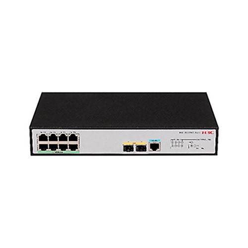 H3C 9801A41P S5120V3-10P-PWR-LI 8 PORT GIGABIT+2X1GB SFP 1XCONSOLE PORT YNETLEBLR 125W POE RACKMOUNT SWITCH