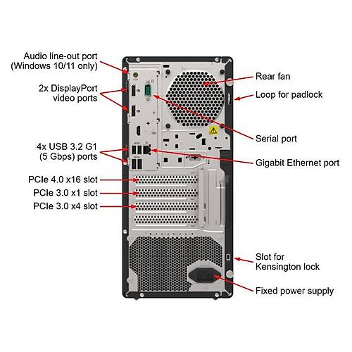 LENOVO THINKSYSTEM ST50 V2 XE-2324G 1X16GB 2X960GB SSD 2X3.5 1X500W 7D8JA043EA (ESSENTIAL 2025 HEDYEL)