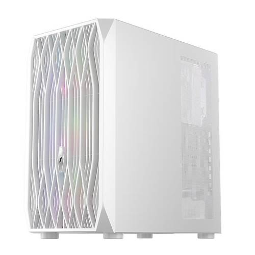 1ST PLAYER ARIYA AY7 BEYAZ 650W 80+ ARGB 4X12CM FAN TEMPERL CAM MESH USB 3.0 ATX KASA