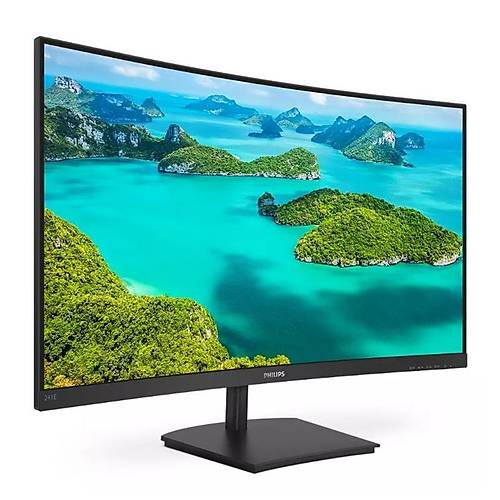 23.6 PHILIPS 241E1SCA/00 4MS 75MHZ 1XVGA 1XHDMI FHD 1920X1080 HOPARLR FREESYNC FLICKER-FREE CURVED VESA SYAH